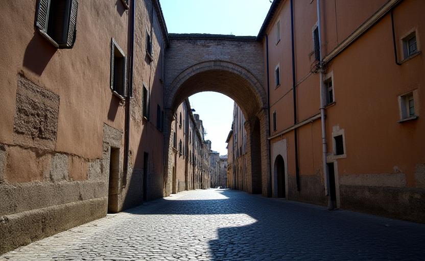 Architettura storica di Via Buonarroti a Roma